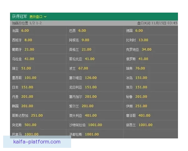 世界杯竞猜赔率深度解析与投注策略全面分析